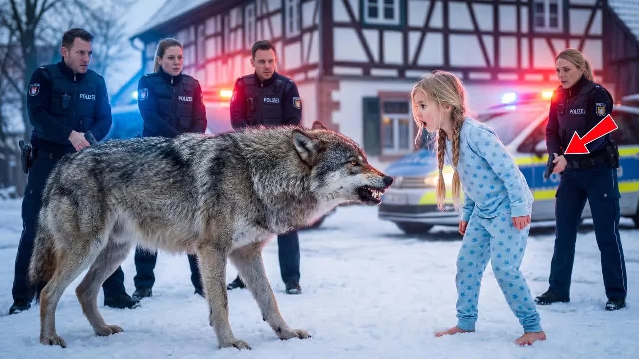 Die Polizei wollte den Wolf erschießen, aber als sie sahen, was er dem Mädchen antat, erstarrten