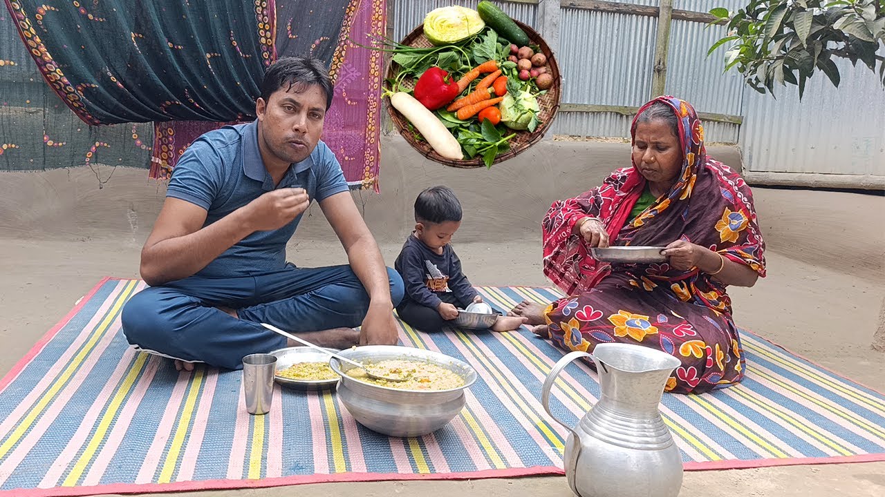 ২১ পদের সবজি দিয়ে সবজি খিচুড়ি রান্না