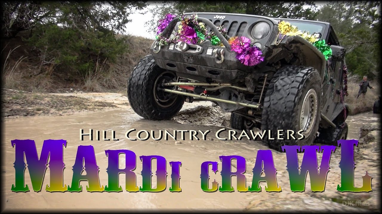 Hill Country Crawlers off-road for Mardi Crawl at Hidden Falls