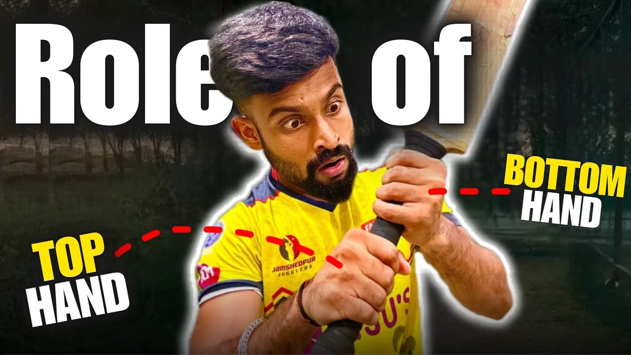 How to Generate POWER in BATTING? 🔥💪 | Role of TOP Hand and BOTTOM Hand in CRICKET ✅