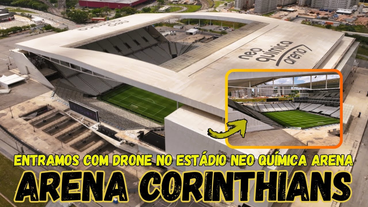 Drone invade a ARENA NEO QUÍMICA, estádio. 