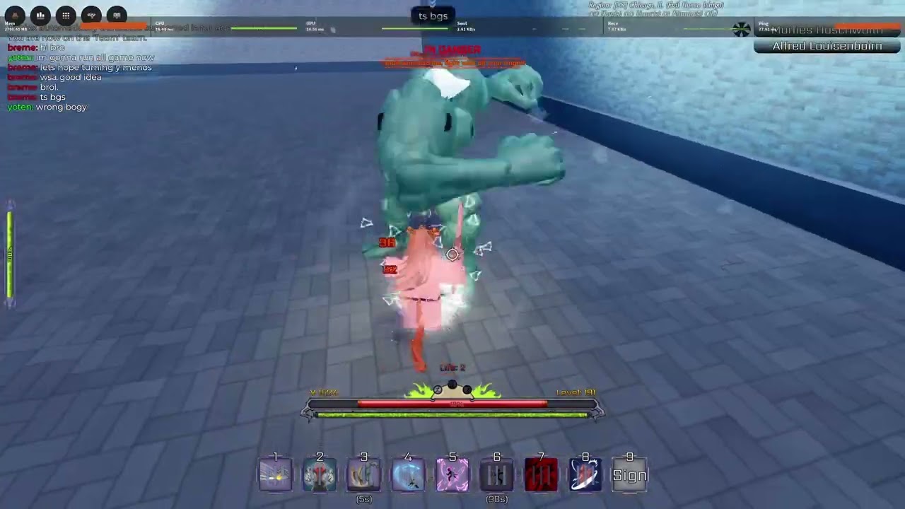 @Breme_is_dead gets owned by goated sternritter | Roblox Peroxide |