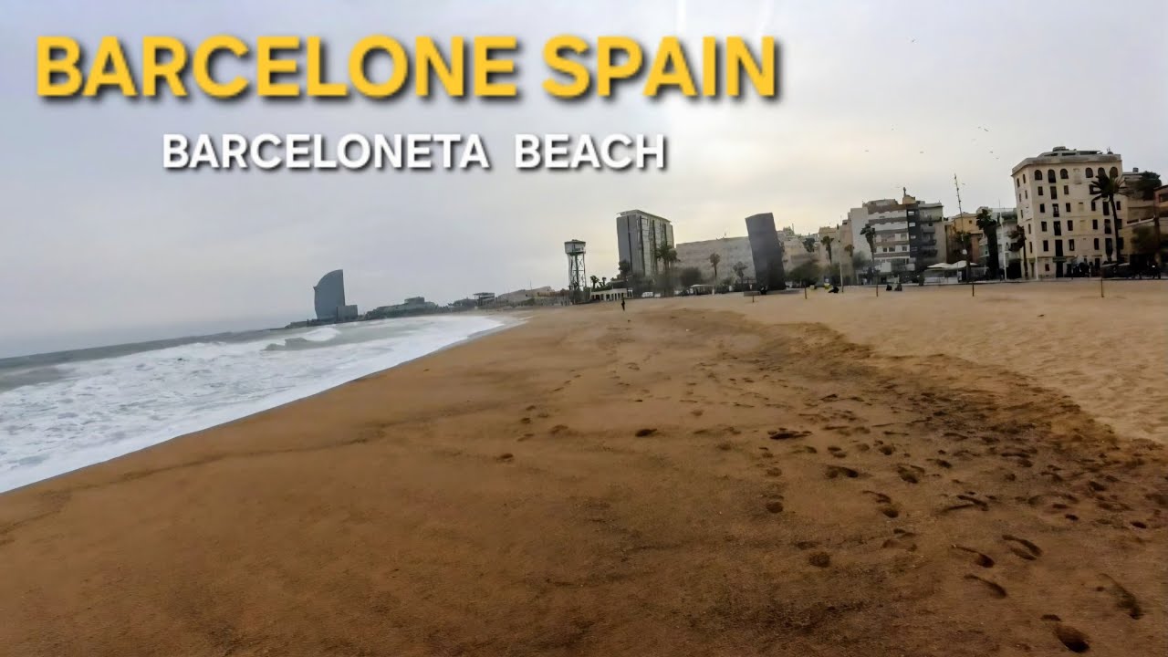 Playa de la  Barceloneta à Barcelone Espagne.