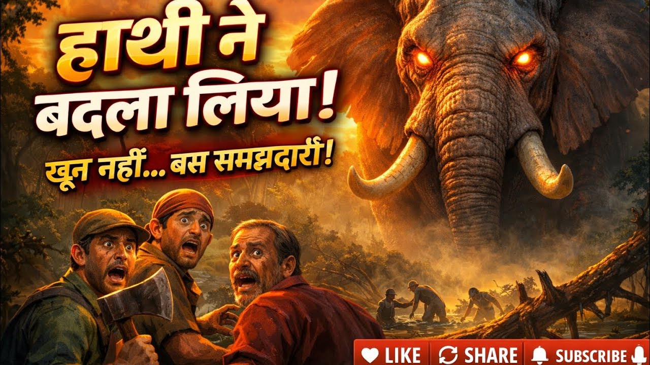 “हाथी जिसने बदला नहीं लिया | Emotional Jungle Story | Moral Story for Kids & Adults” #viral 