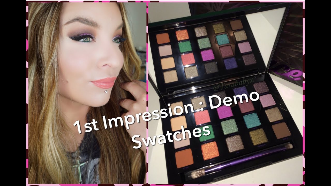 Urban Decay Vice 4 Eyeshadow Palette for Holiday 2015 : 1st Impression : Demo : Swatches