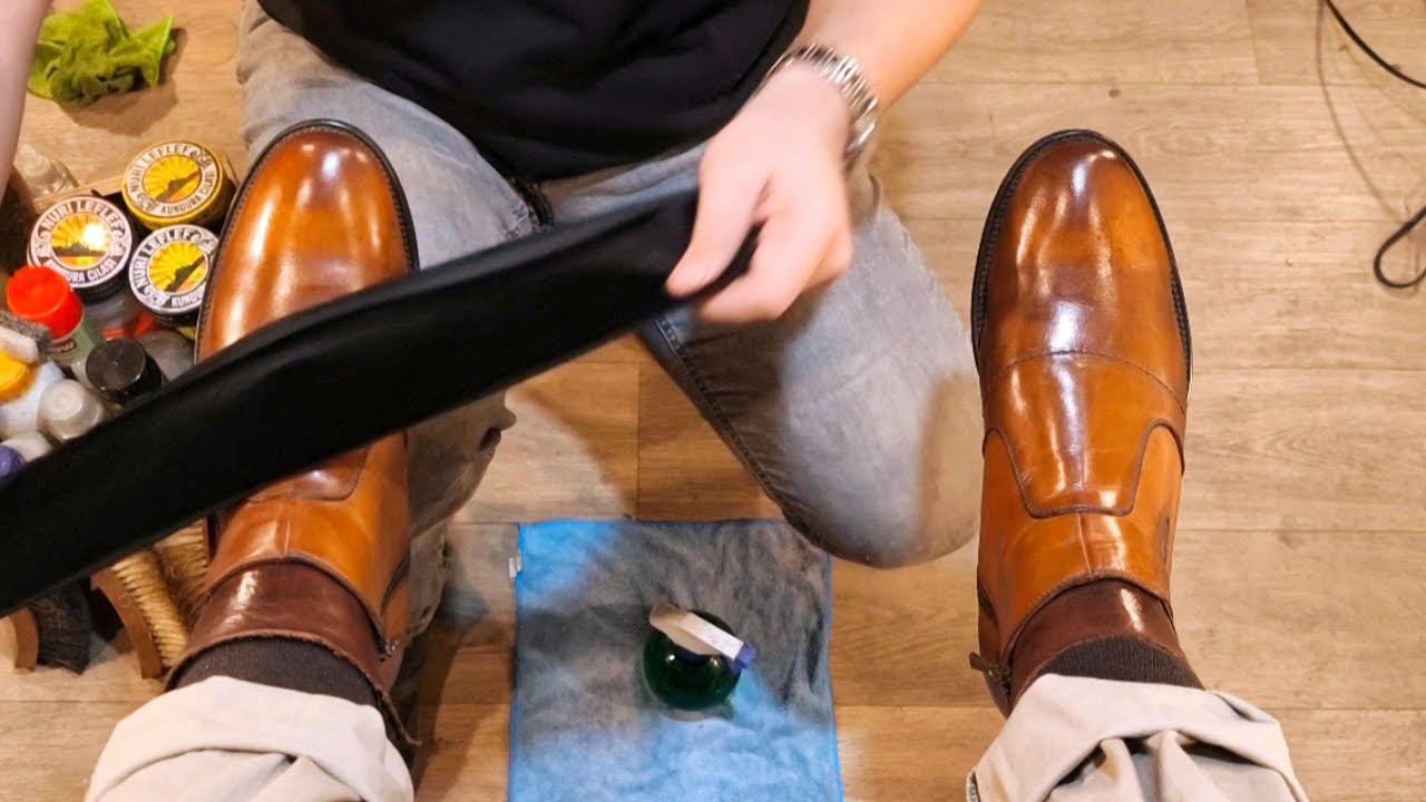Pure ASMR: Transformation Old Shoe into a Perfect Mirror Shine