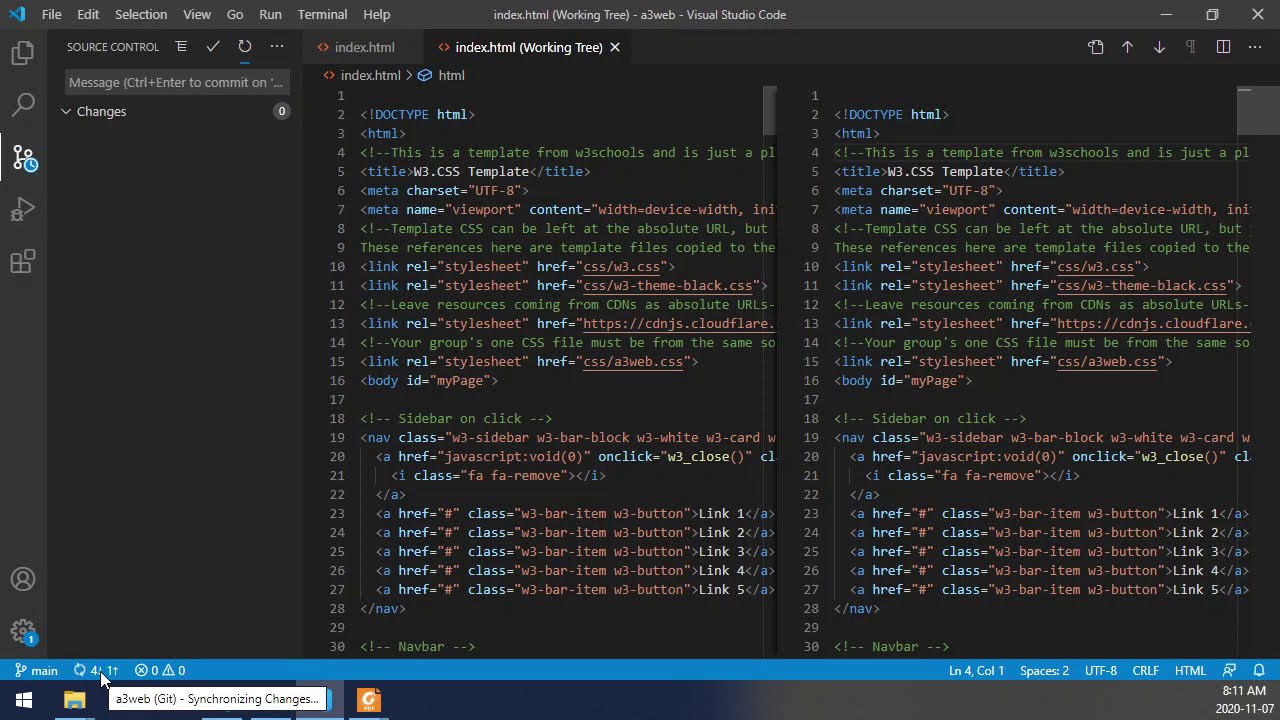 Using VS code with Github