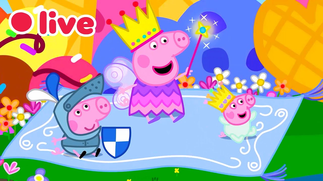 🔴 Peppa Wutz LIVE! BABY EVIE Episoden 🍼 Die Besten Momente von Evie 🥹 Cartoons für Kinder