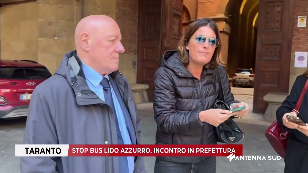 18 MARZO 2026 - TARANTO - STOP BUS LIDO AZZURRO, INCONTRO IN PREFETTURA