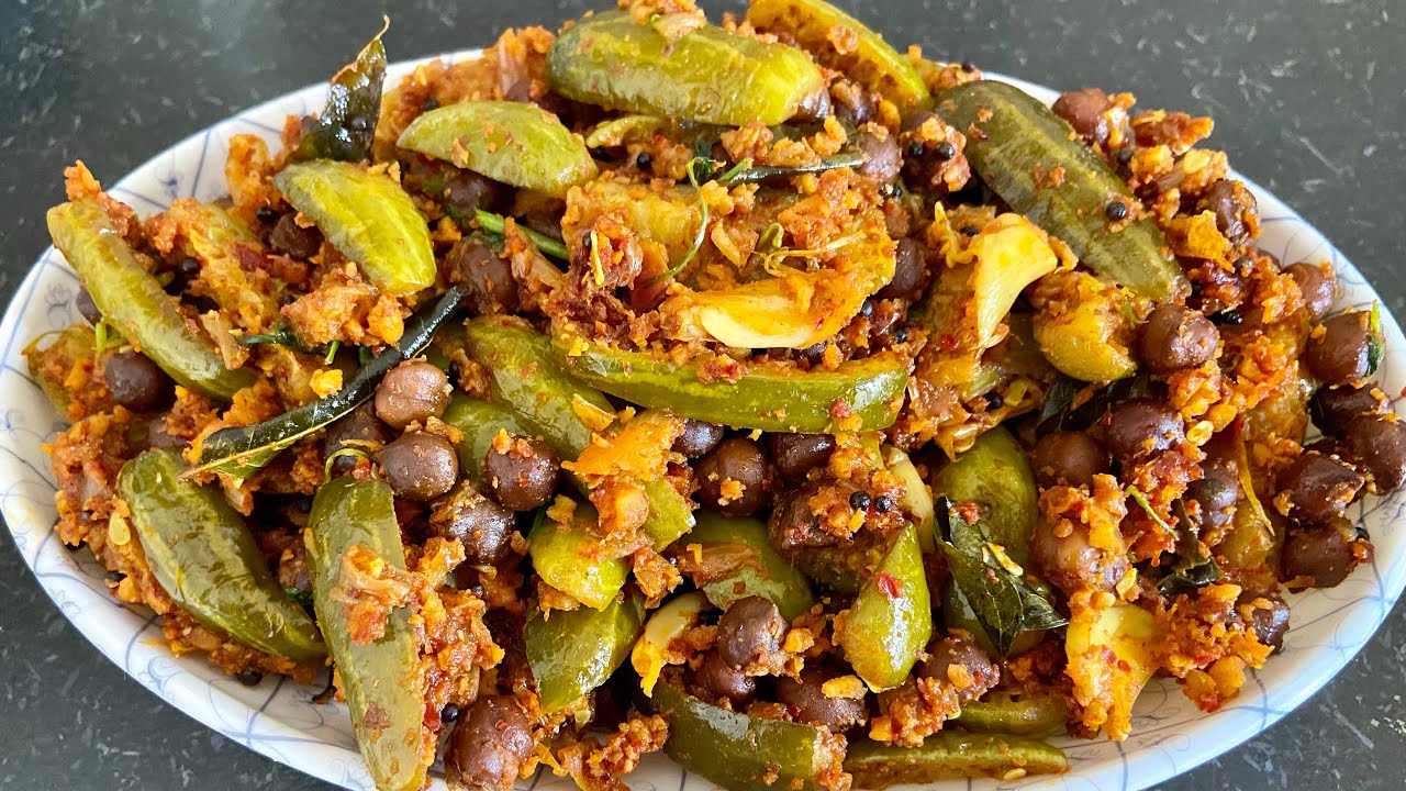 Kadle manoli authentic recipe | Mangalore style Black chana and tendli recipe