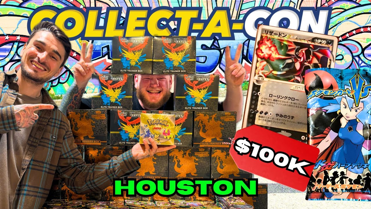Spending OVER $100K on POKEMON CARDS at Houston Collectacon