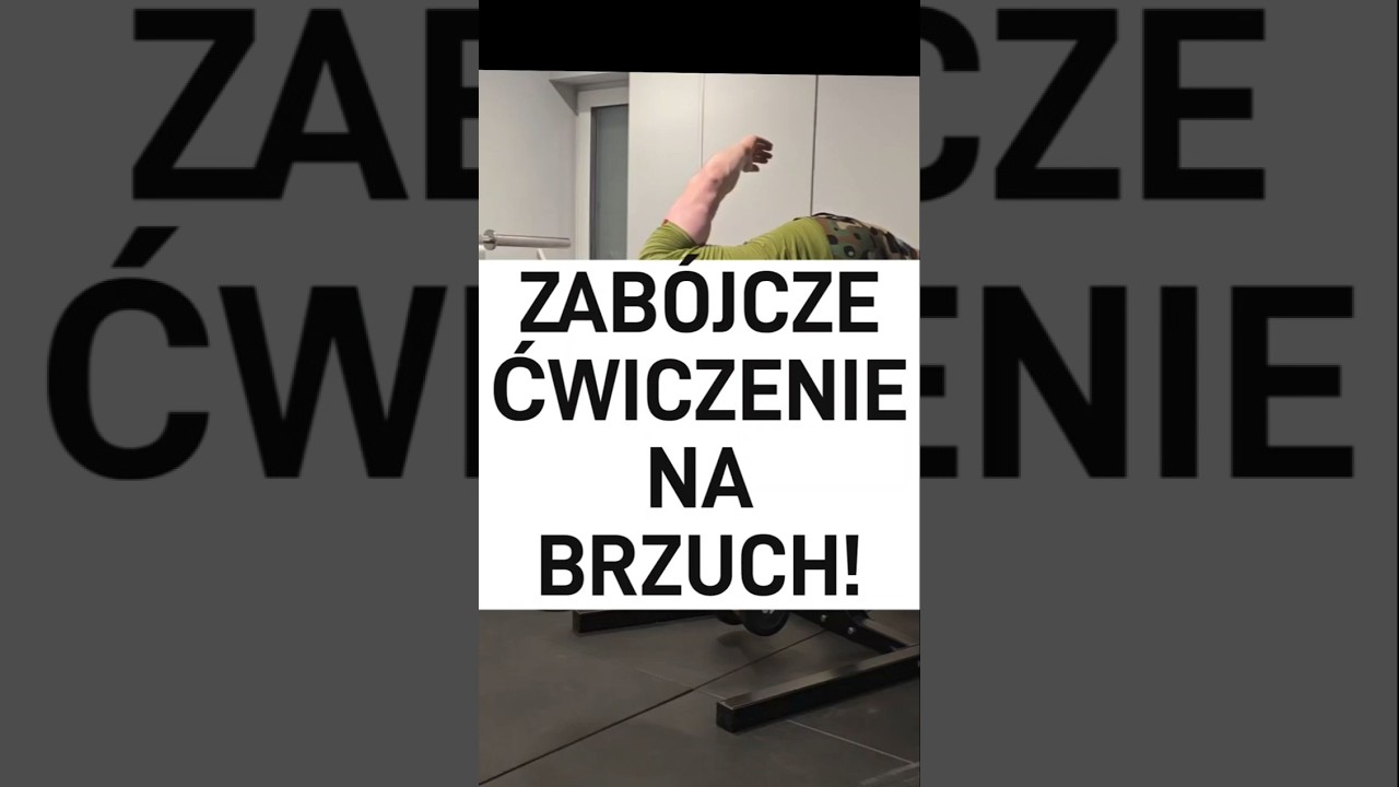 ZAB&Oacute;JCZE ĆWICZENIE NA MIĘŚNIE BRZUCHA! #fitness #kulturystyka