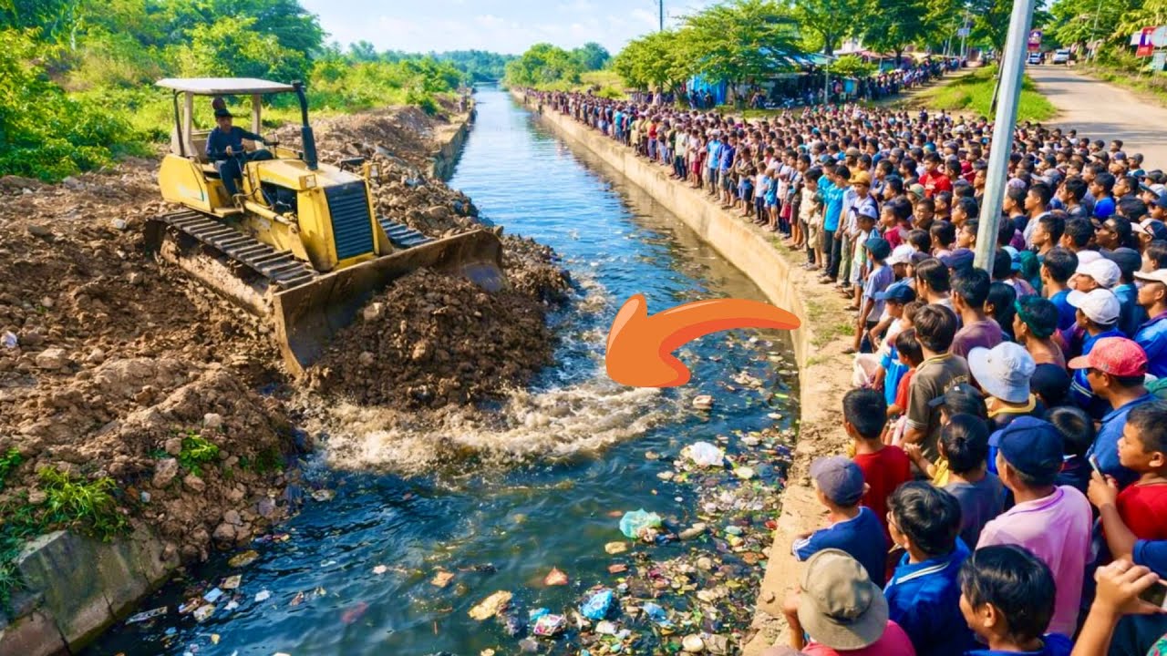 First Start Perfect New Project!! Complete100% Delete Small Canal Mini by Dozer D31 & Dump Truck 8T