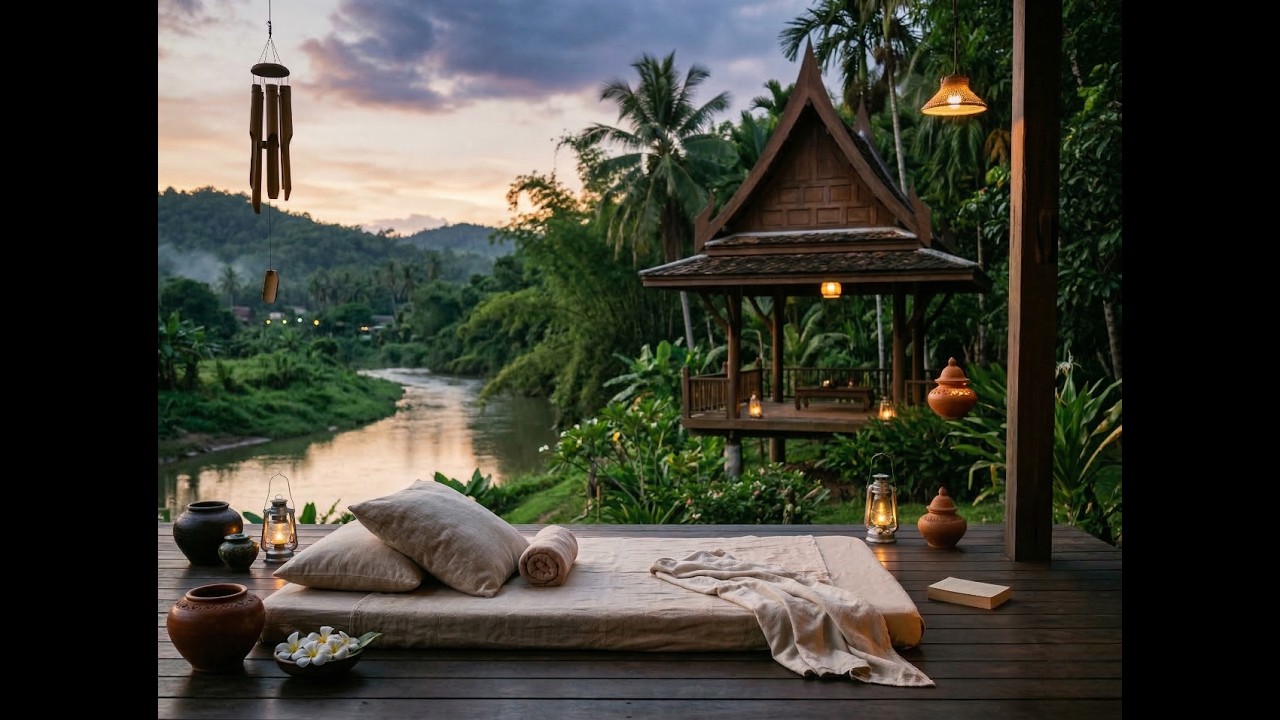Thai Rural Spa Guitar | Deep Sleep 45 BPM Relaxing Classical Music 10 Hours