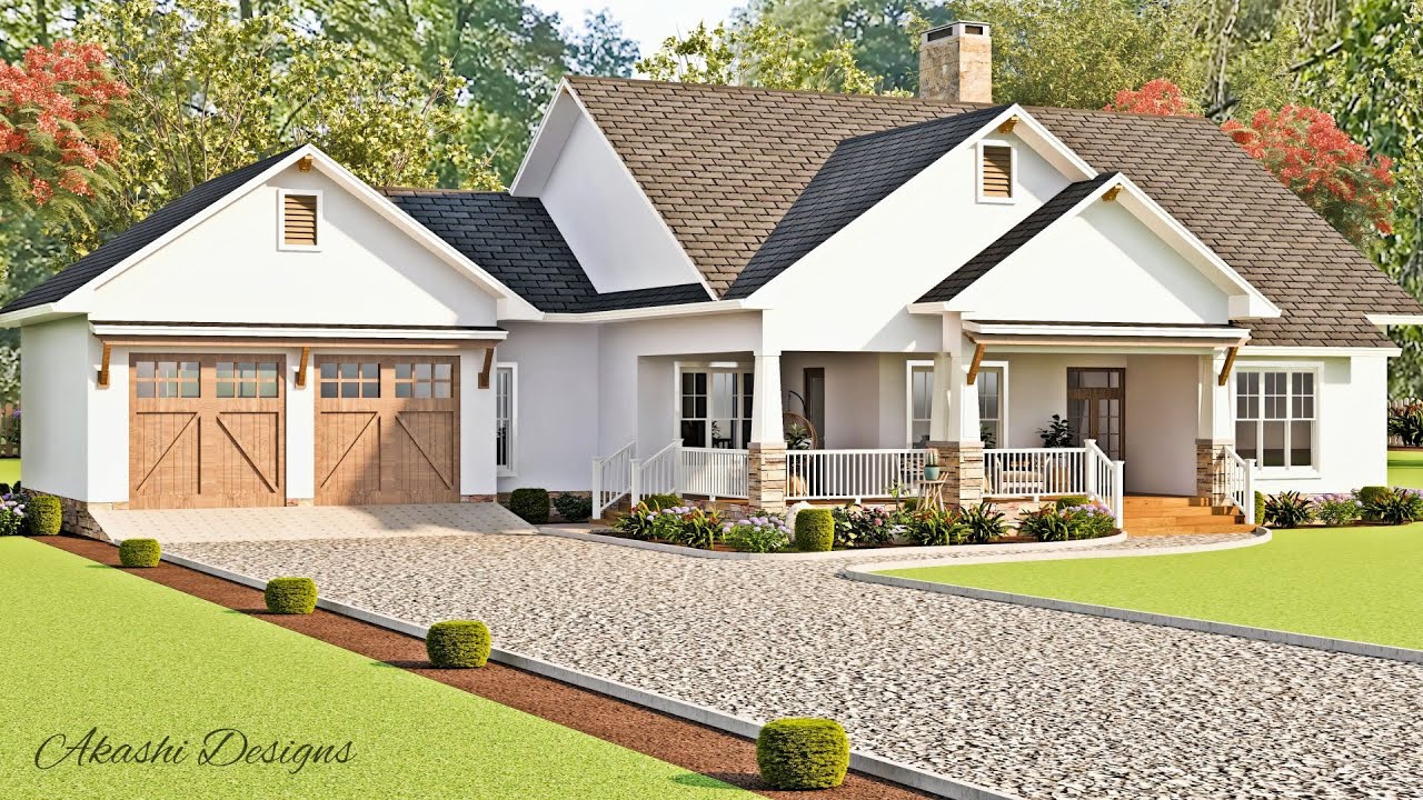 The Captivating Farmhouse Design With A Stunning Floor Plan ID #1028