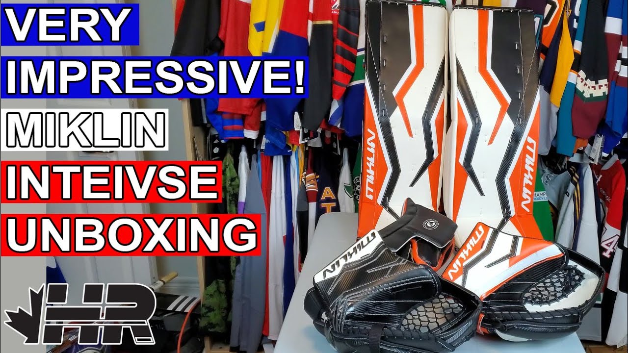 Very impressive! Miklin InteIVse goalie pads and gloves unboxing
