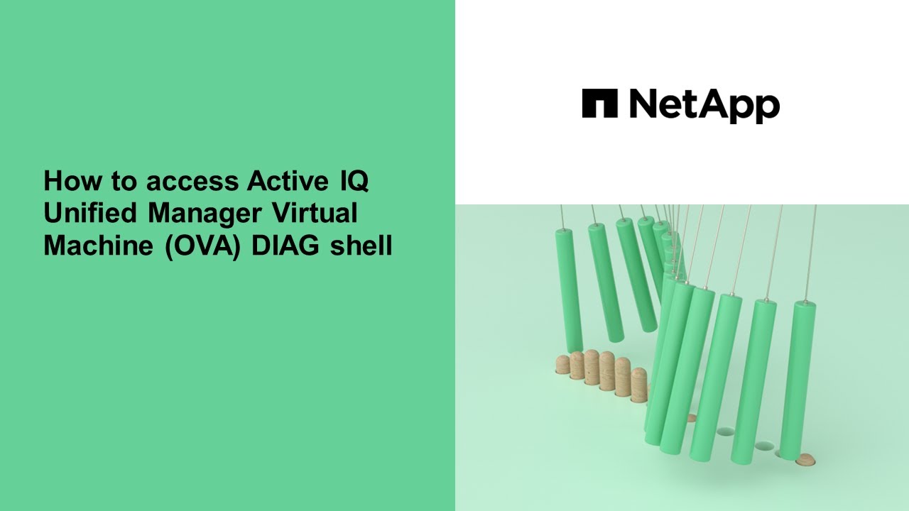 How to access Active IQ Unified Manager Virtual Machine (OVA) DIAG shell