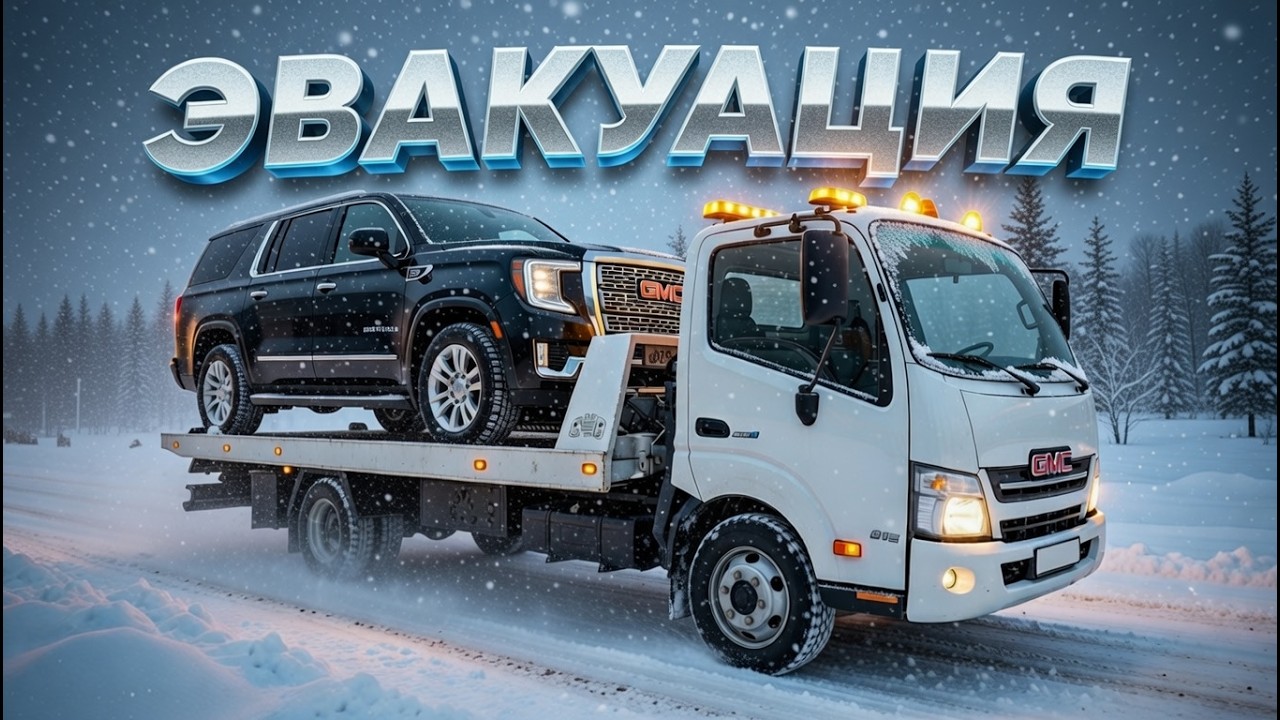 Москва ПАРАЛИЗОВАНА снегом , а мы ЭВАКУИРУЕМ машины... Снежная эвакуация авто. Работа на эвакуаторе