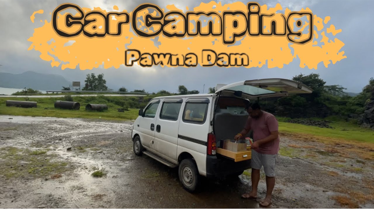 First Car Camping 🏕️ in Pawna Dam #camping #eecocar #caravan #pune