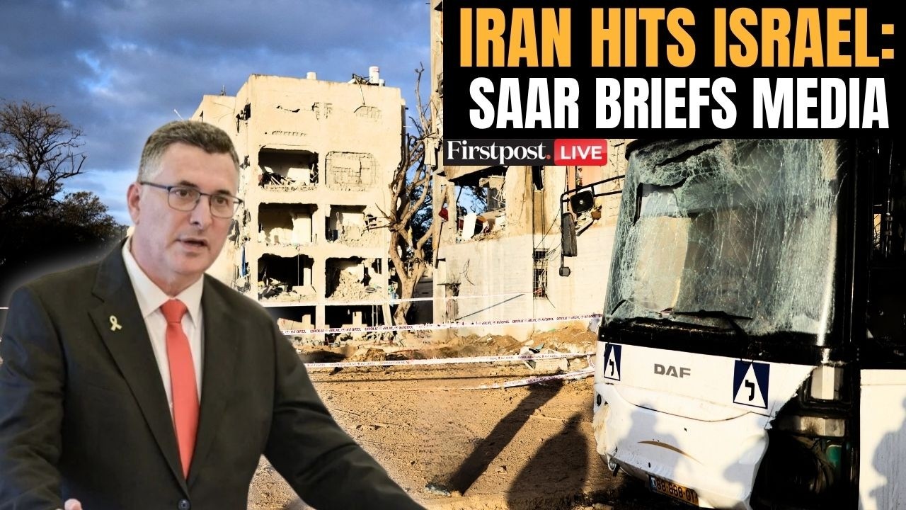 LIVE: Gideon Saar Briefs Media After Iranian Strikes Hit Towns Near Nuclear Sites | Arad Attack