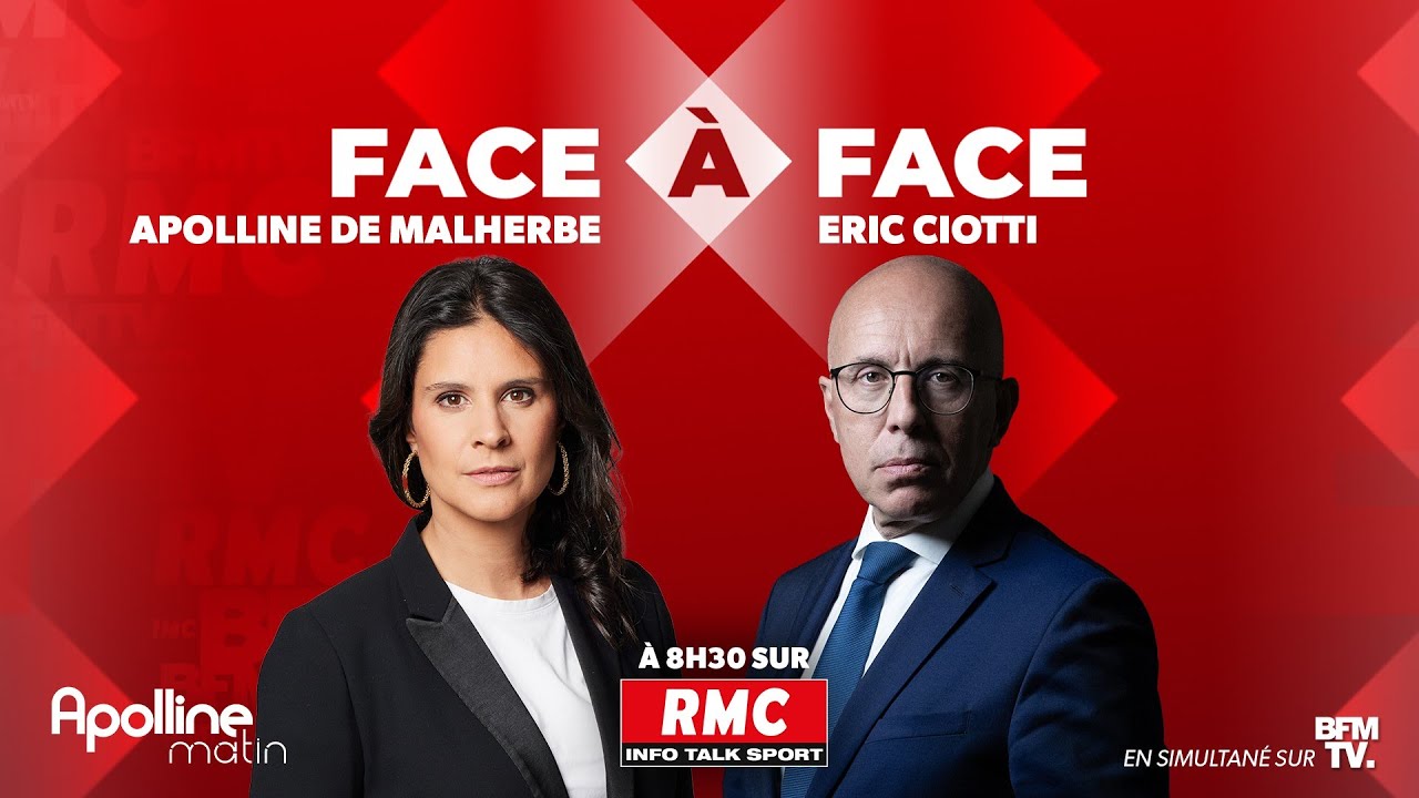 🔴 DIRECT - L'intégrale de l'interview d'Éric Ciotti, député sortant des Alpes-Maritimes, sur RMC