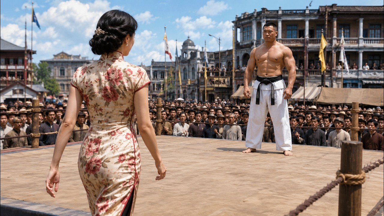 A karate master mocks a Chinese girl, unaware she's a kung fu master who strikes back!