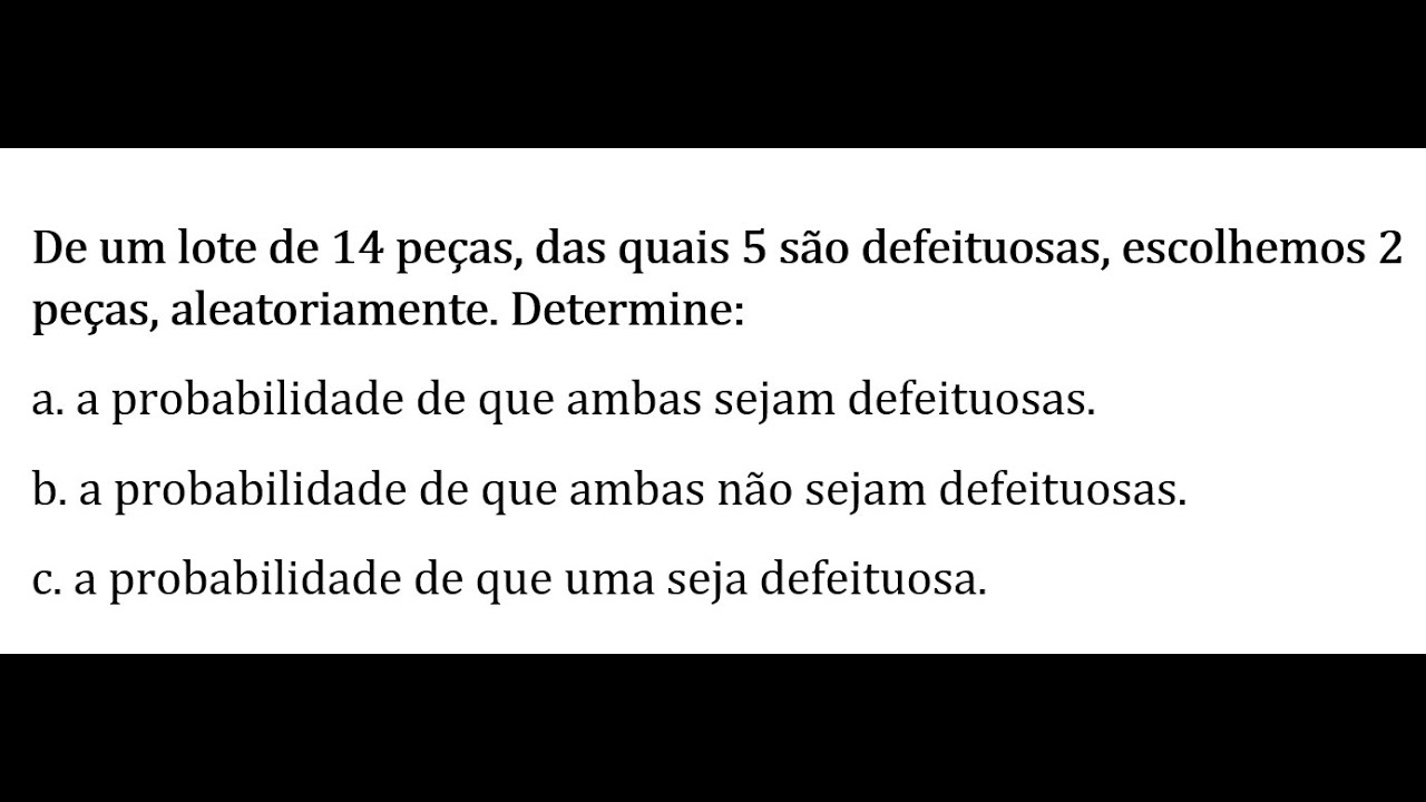 Probabilidade: exercício 52