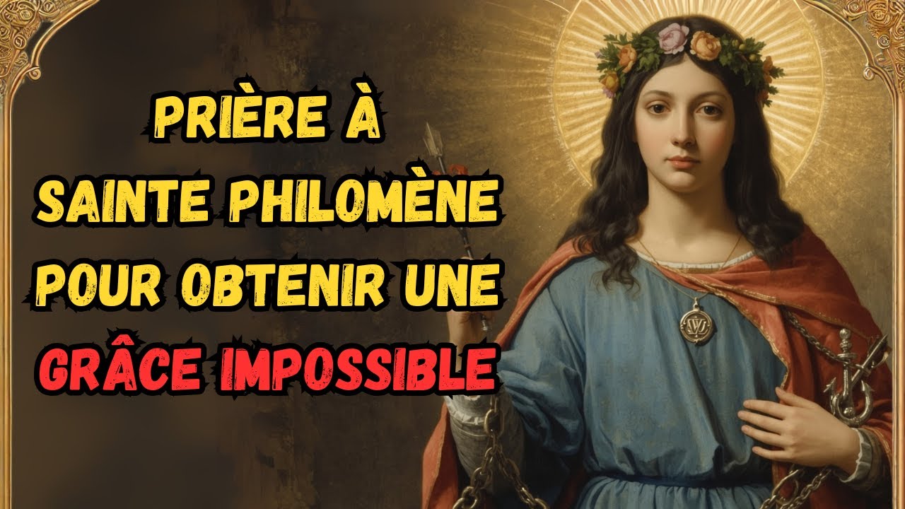 🌸PRIÈRE À SAINTE PHILOMÈNE POUR OBTENIR UNE GRÂCE IMPOSSIBLE 🩷 LA PETITE SAINTE DU CIEL