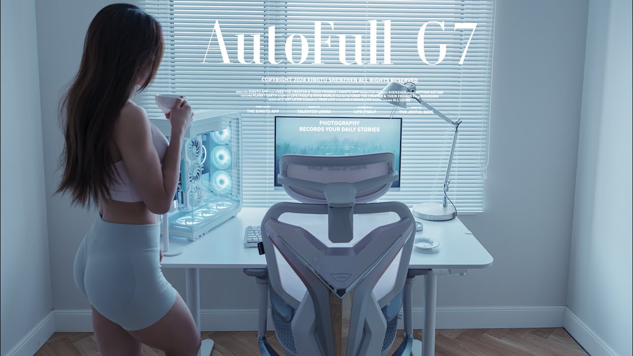 Soft vibes for a Quiet Spring Day｜Unboxing & Install AutoFull G7 ergonomic Gaming Chair