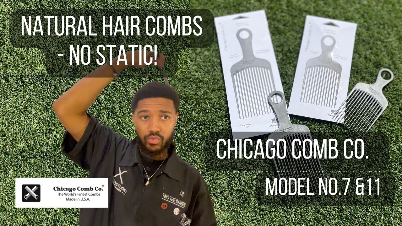 Black Men’S Haircare-Best Afro Picks Chicago Comb Co. Model 7 & 11