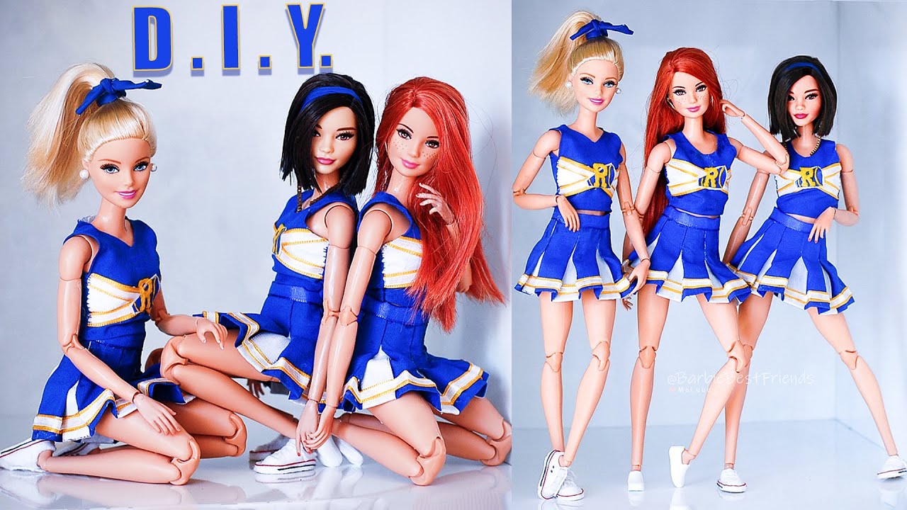 Make Your Own Barbie Riverdale Cheerleader Squad with these DIY Crafts
