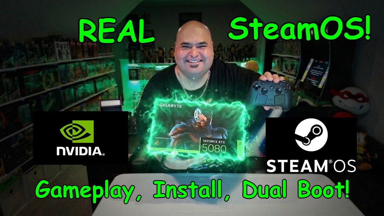 GAME CHANGER! NVidia on REAL SteamOS! Gameplay, Step-by-step Install & Dual Boot Guide!