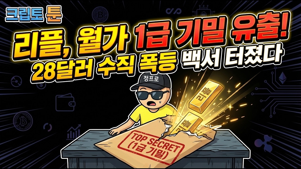 리플, 월가 1급기밀 유출 터졌다! 28달러 수직폭등!!
