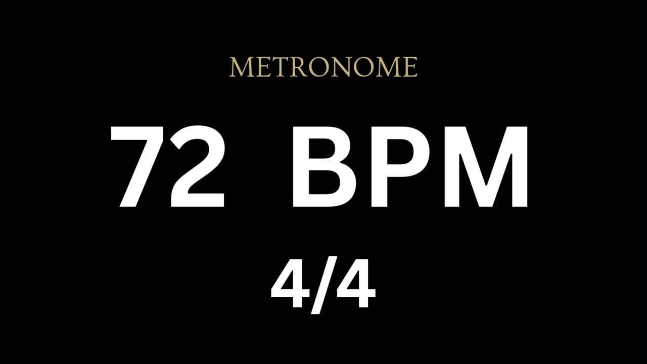 Metronome 72 BPM 4/4