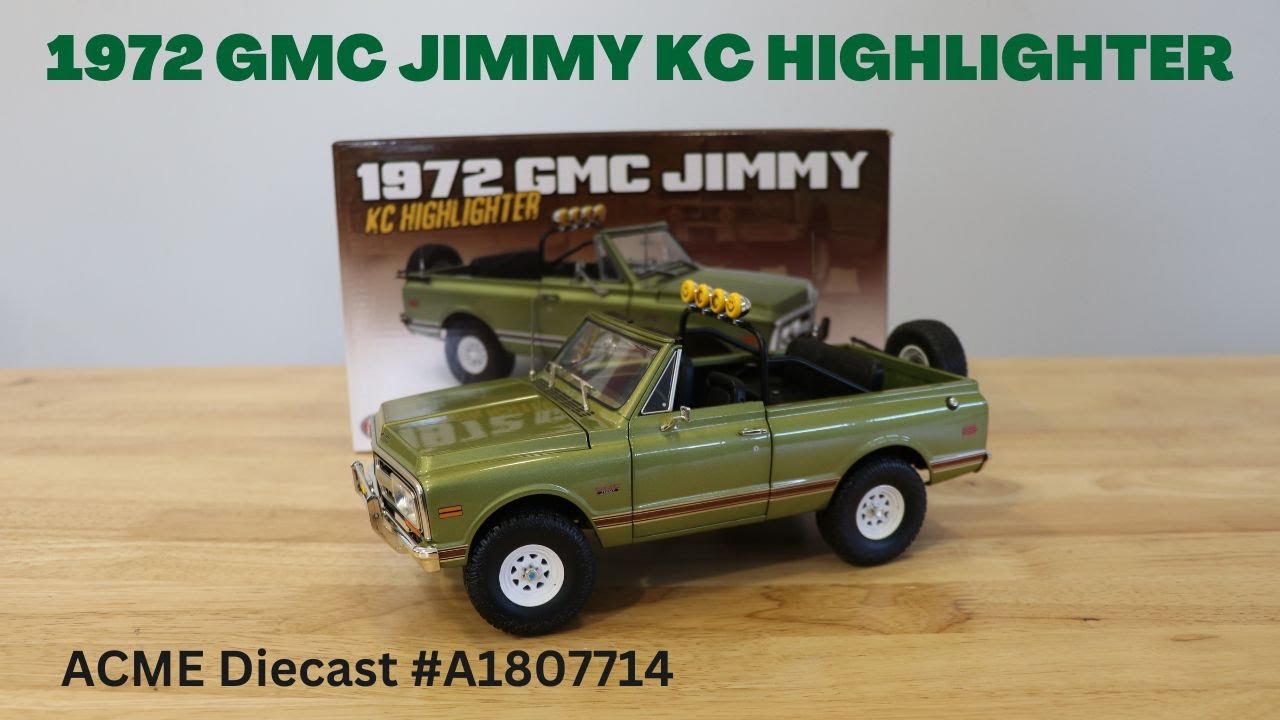 ACME 1972 GMC Jimmy KC Highlighter Off Road Diecast Scale Model A1807714