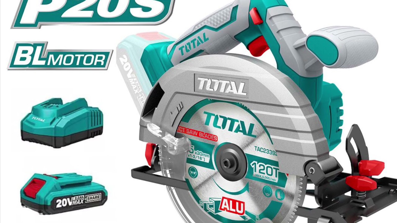 Serra circular a Bateria 20v TOTAL TSLI1651 #totaltools