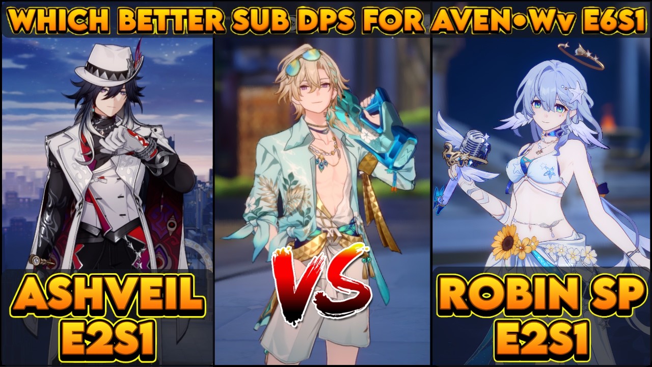 V5 | E2S1 Sub DPS Comparison For Aventurine &bull; Waveflair E6S1 | Anomaly Arbitration 4.4 #aventurine