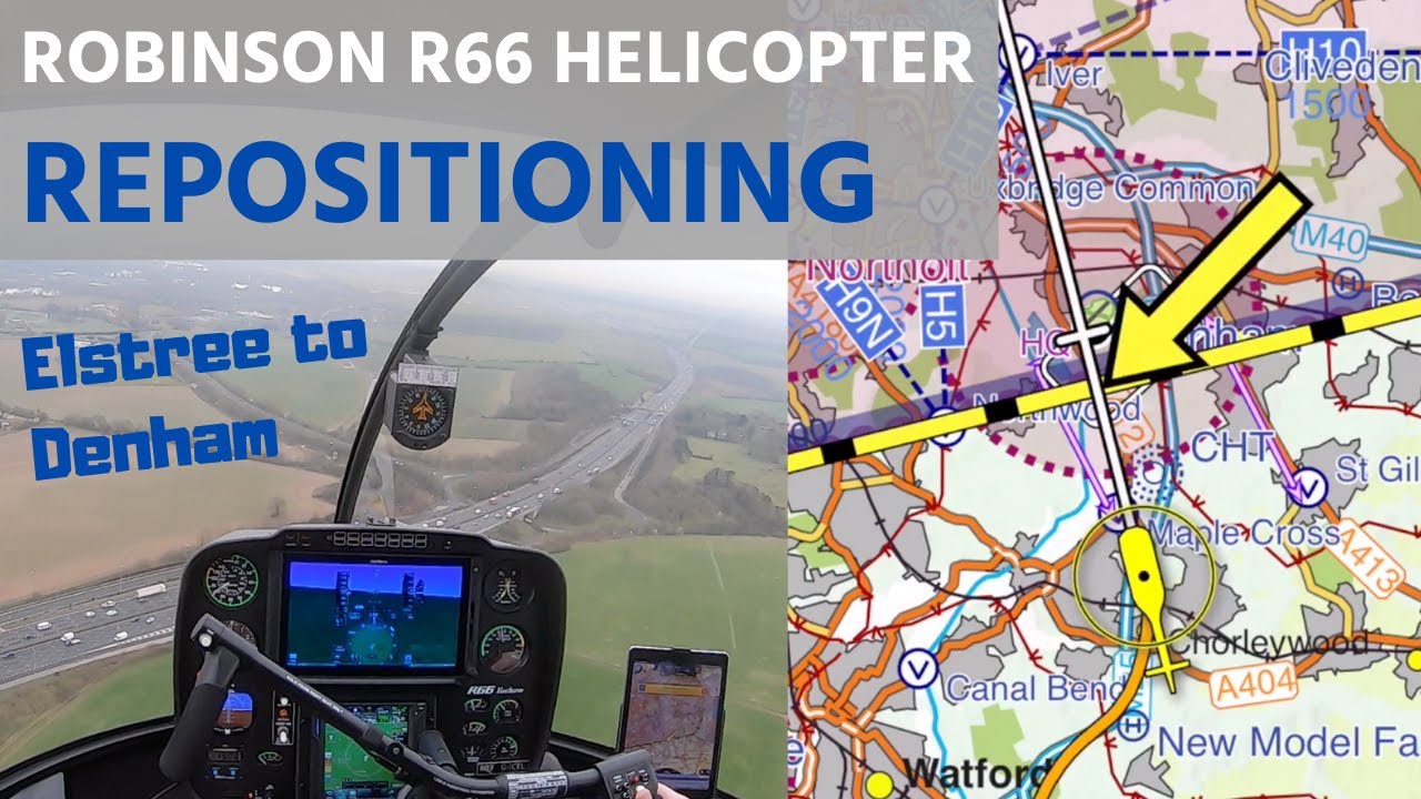 ROBINSON R66 - Let's Go Flying! | Full ATC | Elstree - Denham VFR