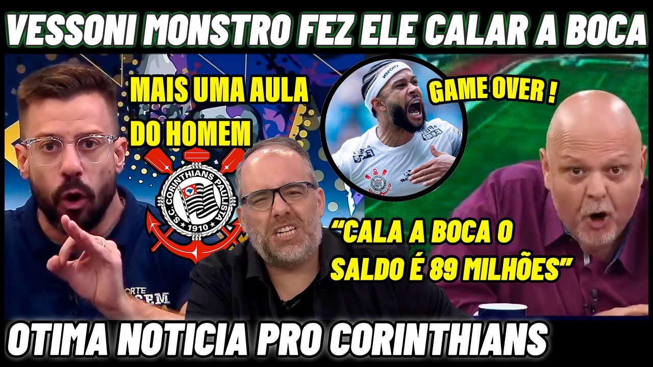 💥VESSONI FAZ PALMEIRENSE FICAR CALADO COM DOR DE COTOVELO ! NOTICIAS DO CORINTHIANS HOJE