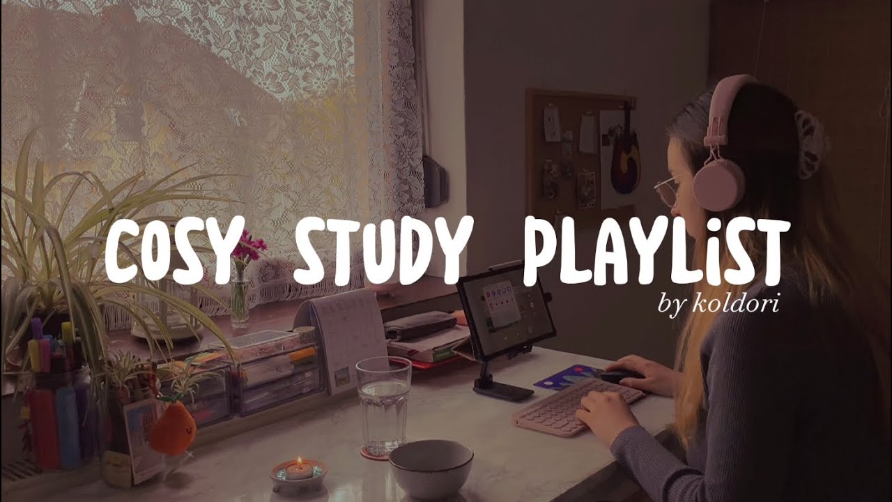 cosy study playlist🌿 *no mid-ads* 1 hour real time study & work with me | chill, relaxing music🎶