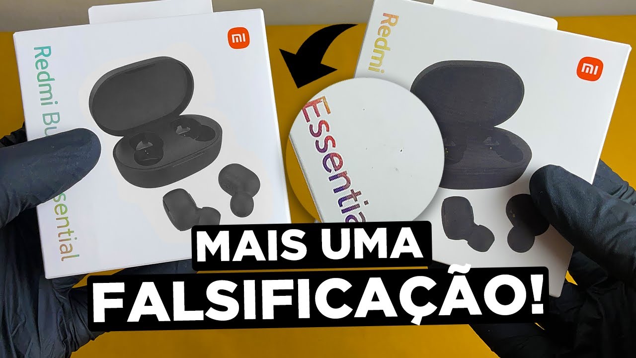 COMPARATIVO REDMI BUDS ESSENTIAL ORIGINAL x FALSO