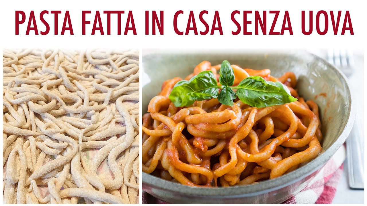 PASTA FRESCA FATTA IN CASA SENZA UOVA, RICETTA FACILISSIMA | I Pici Toscani | Elefanteveg