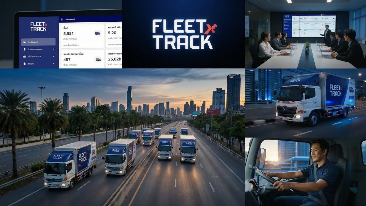 DGF Fleet X Track 🚛  ระบบบริหารจัดการยานพาหนะ #FleetXTrack#DGFTracking#SmartLogistics#Smarttransport