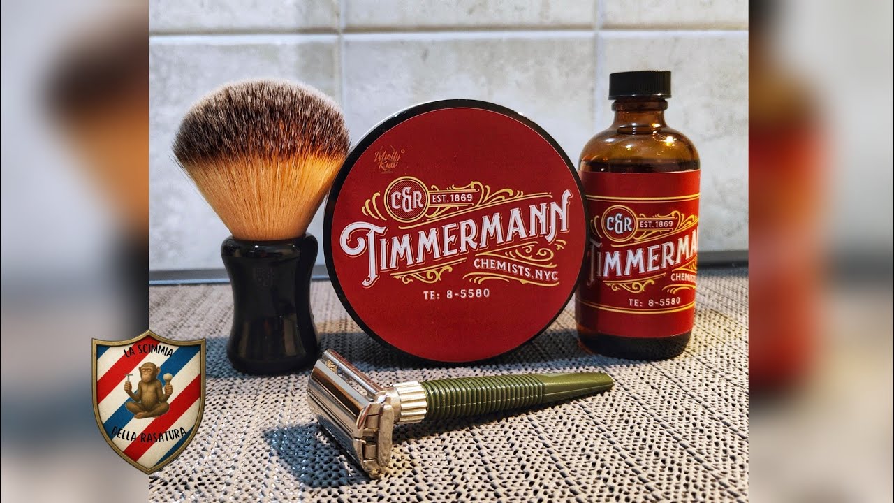 Wholly Kaw Timmerman Red: tabaccoso boozy!!! Gillette Slim Twist Green!!!