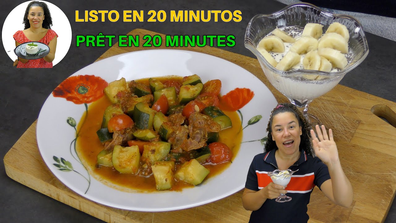 Menú Saludable Rápido y Fácil | Receta Express: Mollejas con Calabacín + Postre Ligero