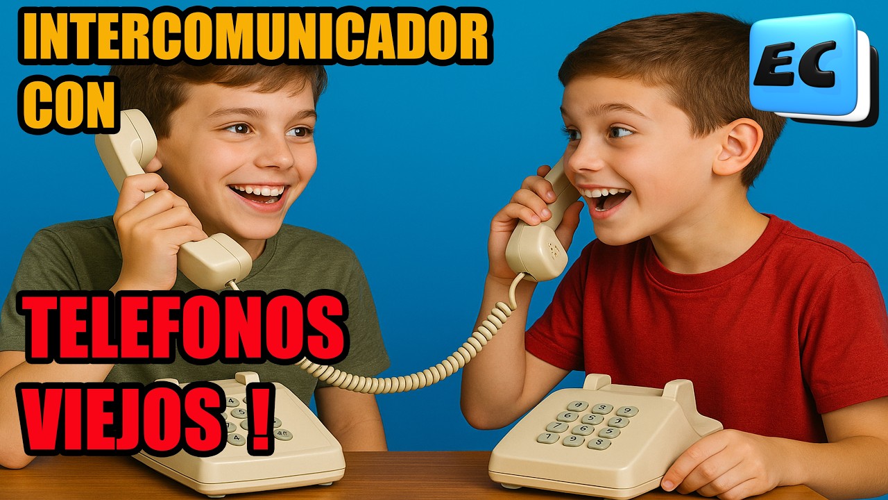 Como hacer un intercomunicador con TELEFONOS VIEJOS !