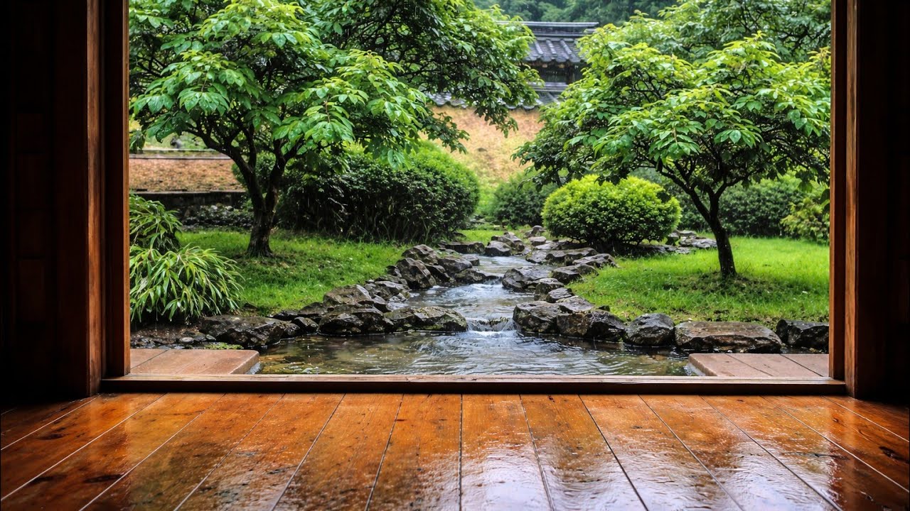 The sound of soft never-ending rain - The sound of rain for sleeping 