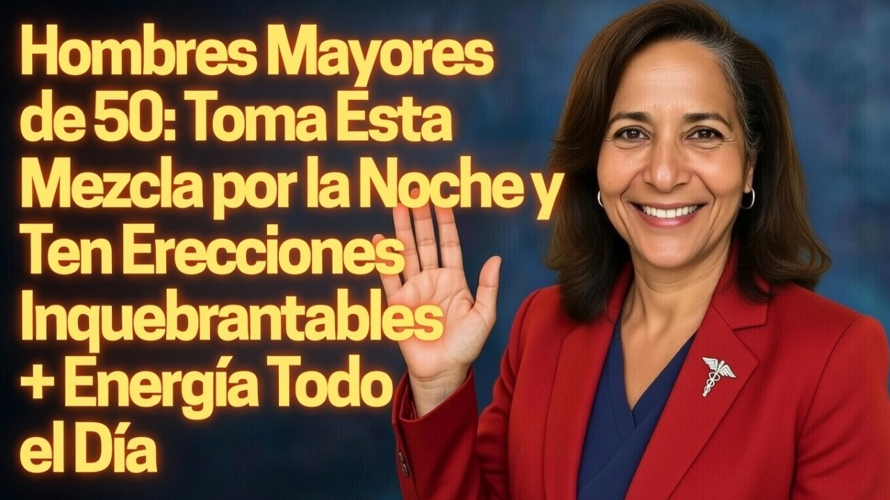 Hombres +50: Toma Esta Mezcla Nocturna y Ten Erecciones Inquebrantables + Energía Todo el Día