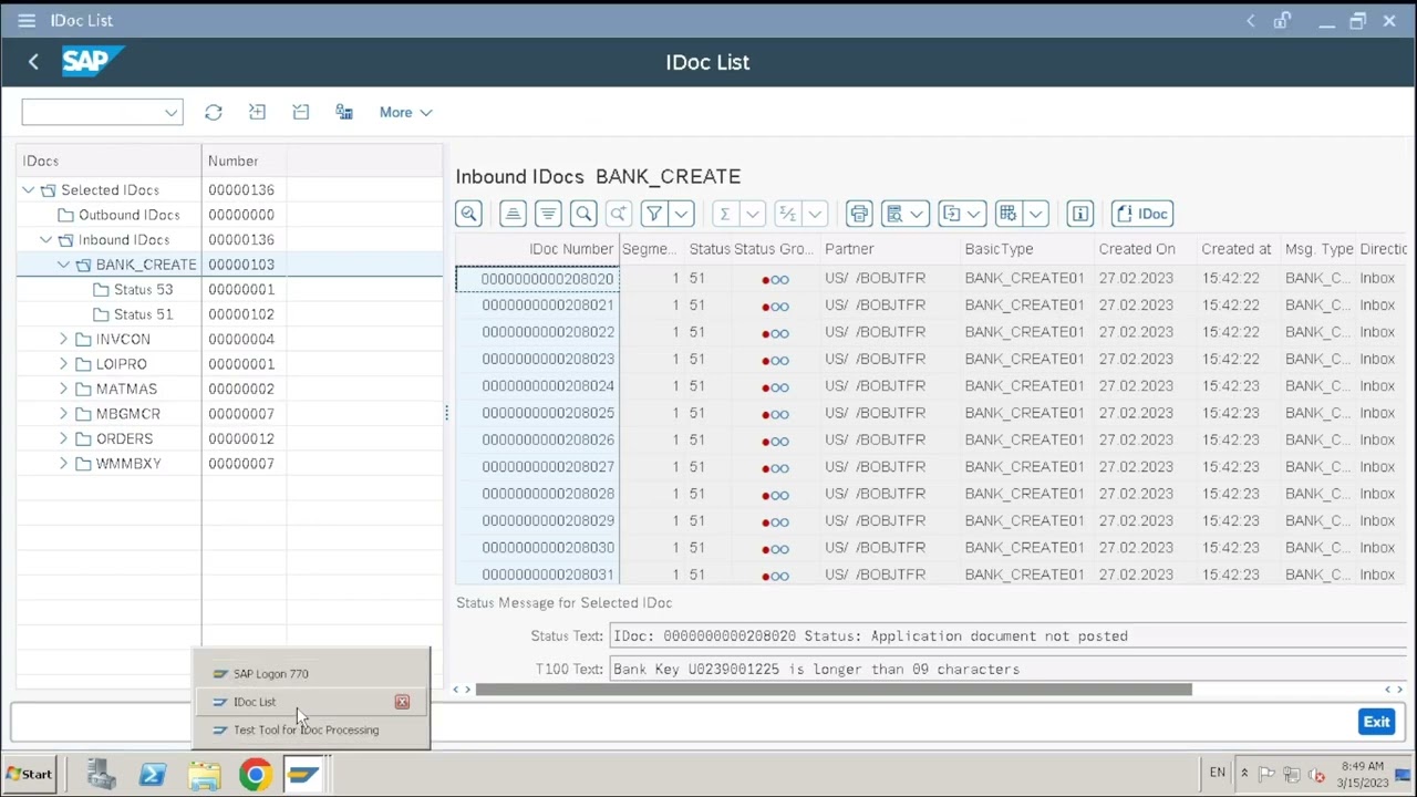 55. IDOC Reprocessing and Debugging