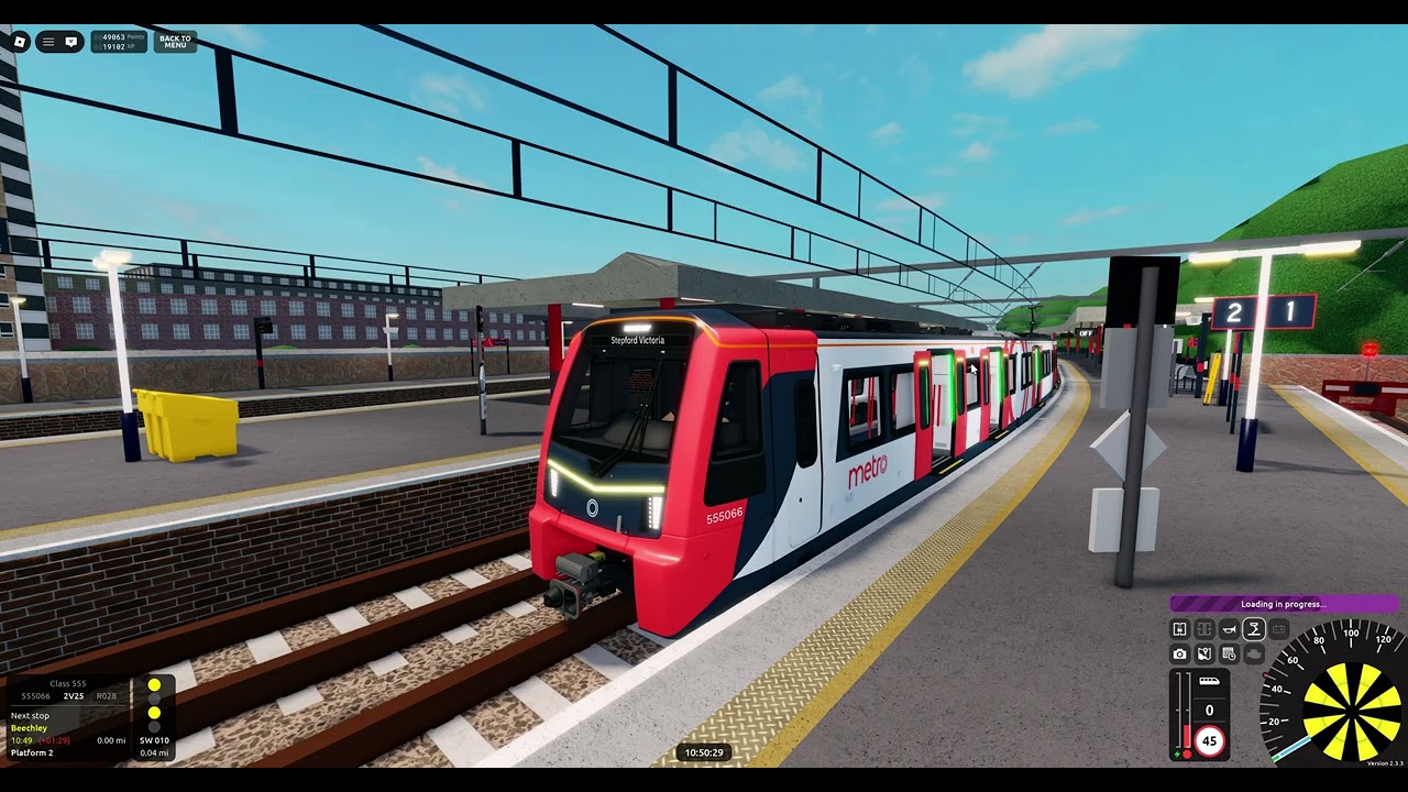 Roblox SCR v2.3.3 R028 Willowfield➡️Stepford Victoria (Class 555/0)